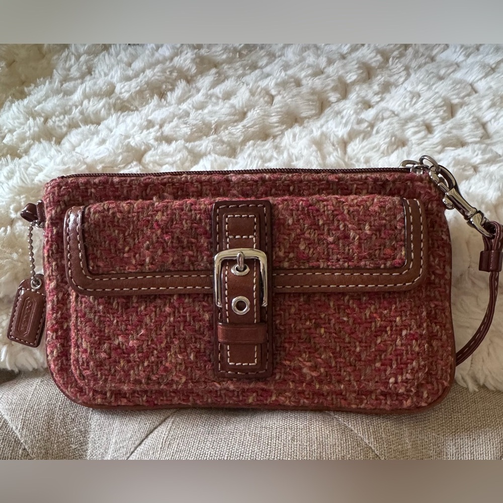 Coach Multi Stitch tweed Women's Clutch
